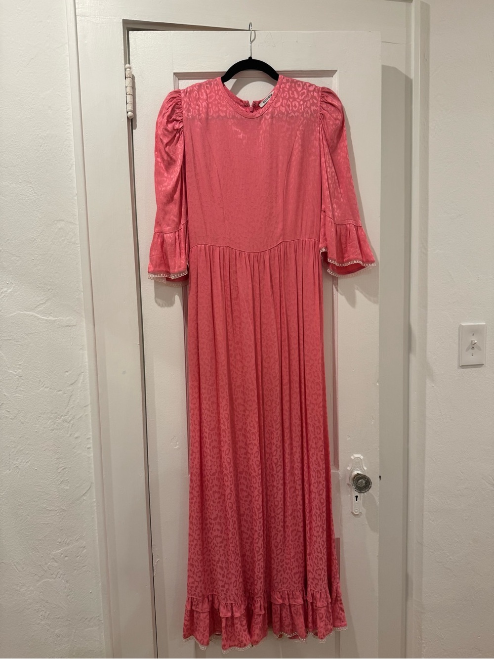 Batsheva Pink Leopard Dress